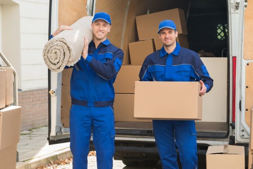 Removal team loading a van for a quick Pimlico relocation