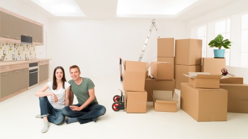 Professional movers managing a property relocation in Pimlico